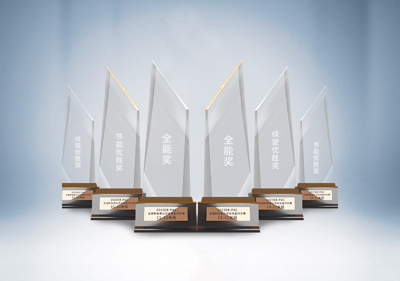 pg电子10.5米和12米宇光造型纯电动公交车斩获“万能奖”“节能优胜奖”和“续驶优胜奖”所有六项大奖——2023EB-PAC天下新能源公交车性能评价赛